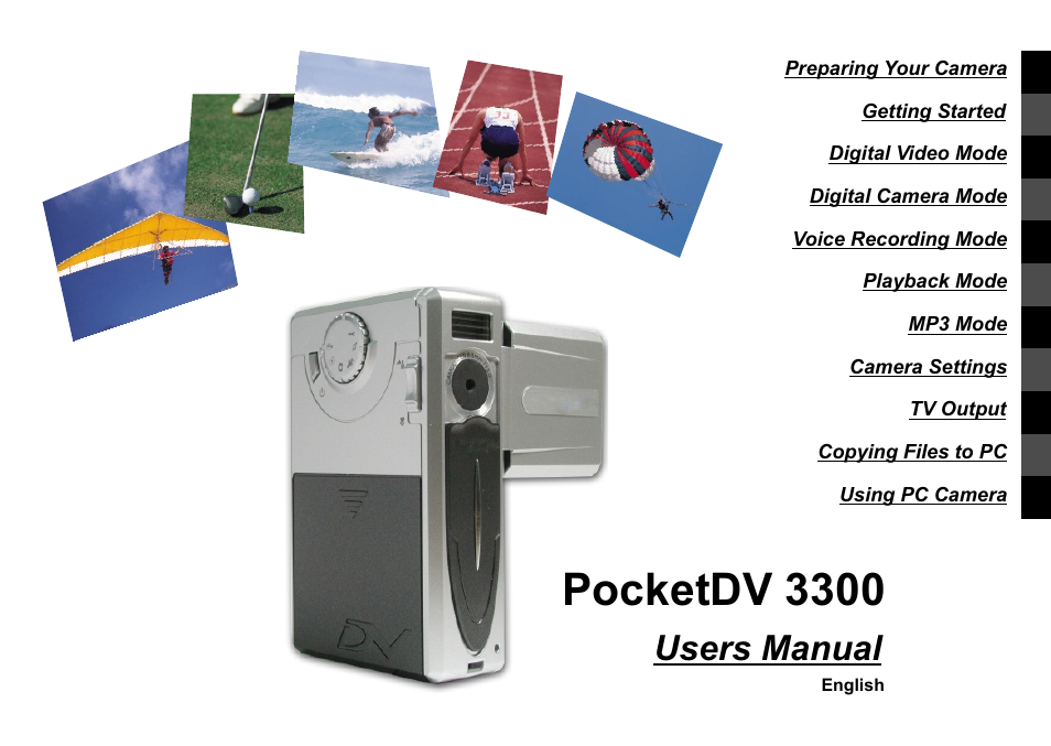 AIPTEK Pocket DV 3300 User Manual | 54 pages