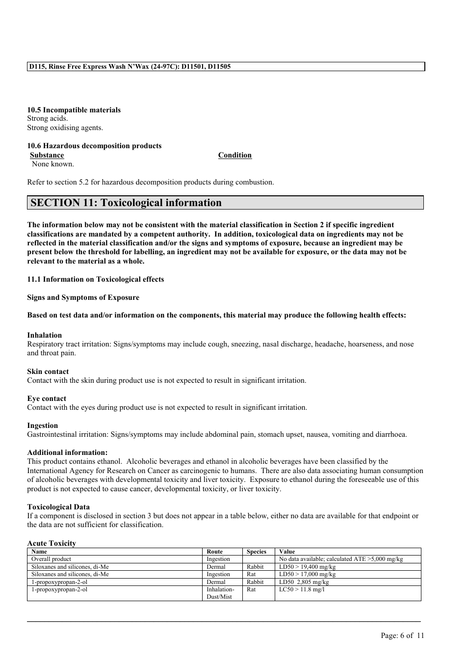 MEGUIAR'S D115 User Manual | Page 6 / 11