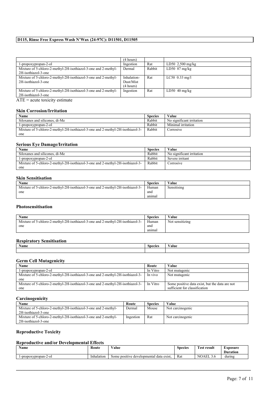 MEGUIAR'S D115 User Manual | Page 7 / 11