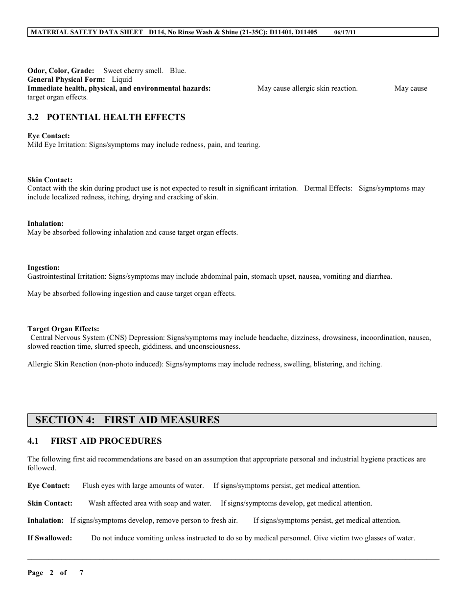 MEGUIAR'S D114 User Manual | Page 2 / 7