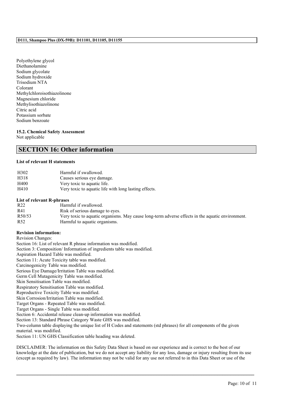 MEGUIAR'S D111 User Manual | Page 10 / 11