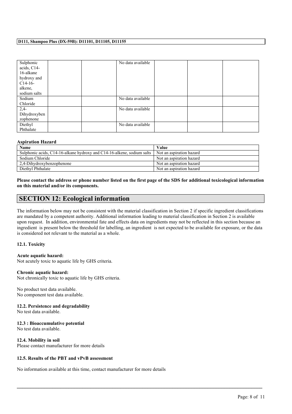 MEGUIAR'S D111 User Manual | Page 8 / 11