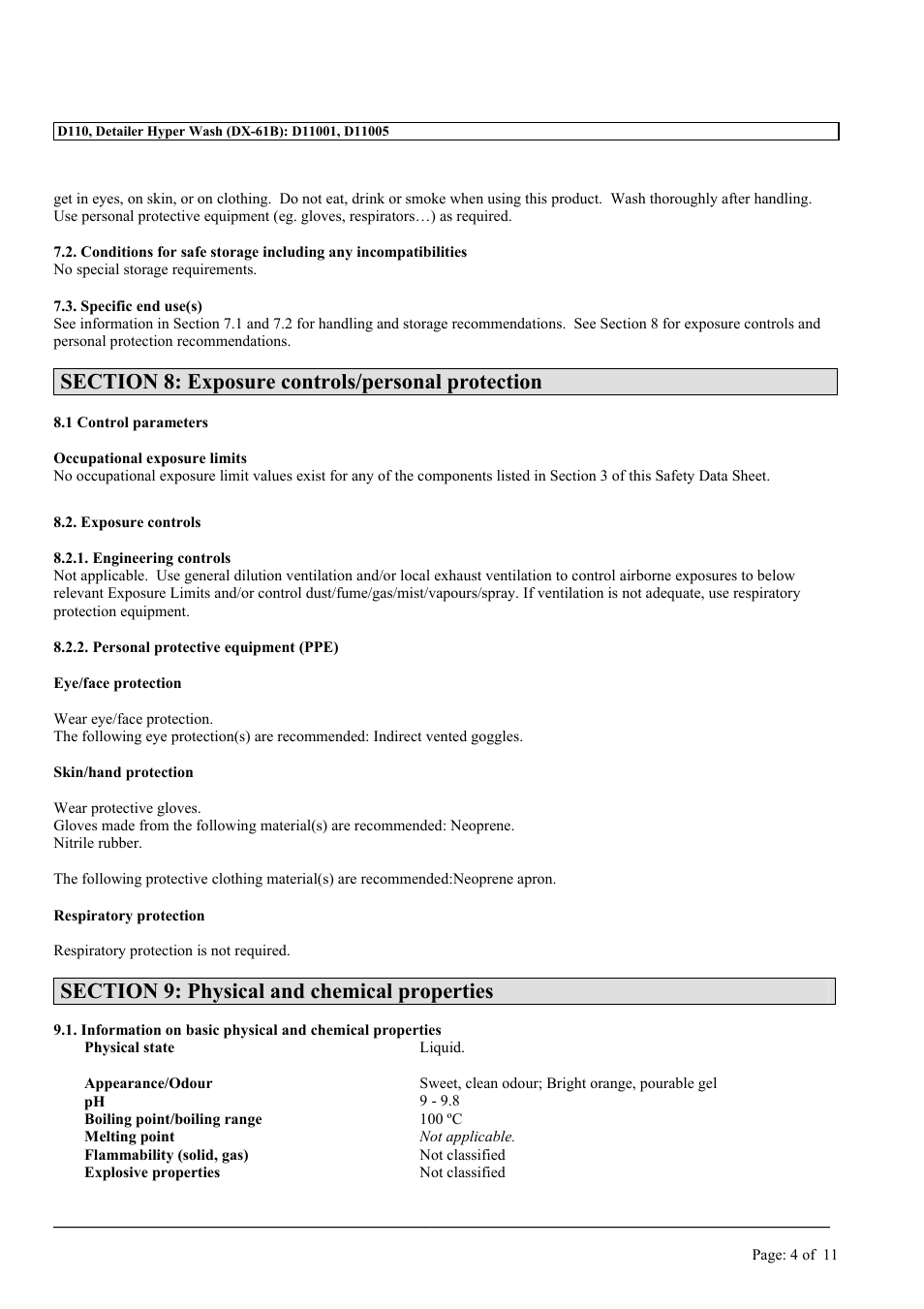 MEGUIAR'S D110 User Manual | Page 4 / 11