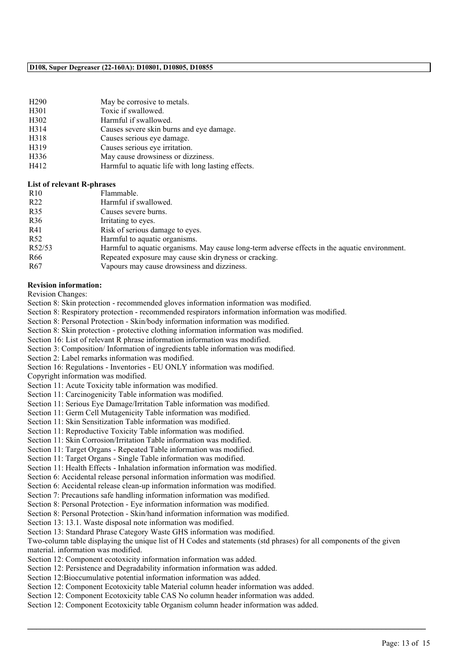 MEGUIAR'S D108 User Manual | Page 13 / 15