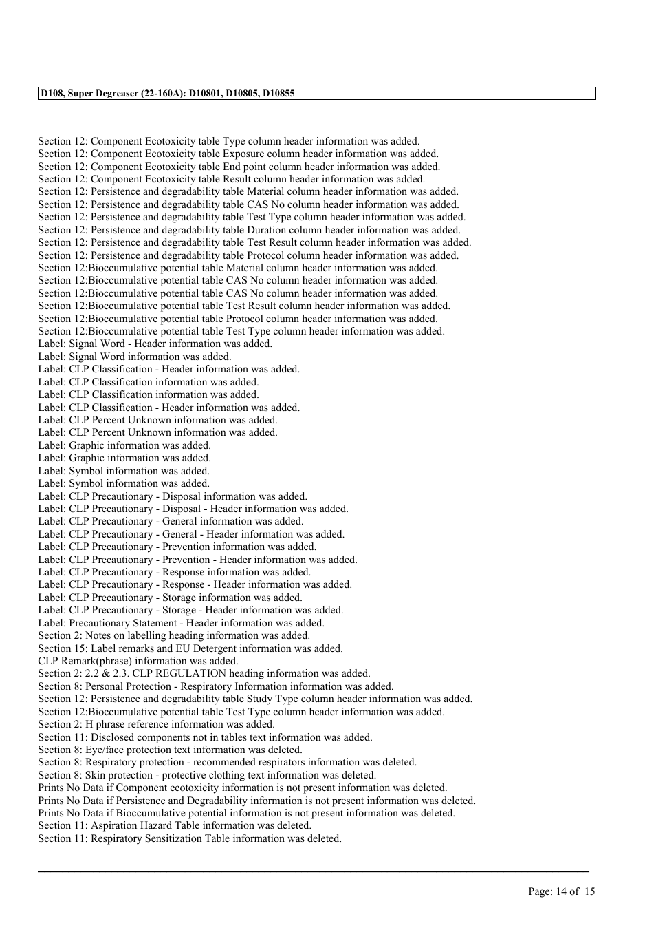 MEGUIAR'S D108 User Manual | Page 14 / 15