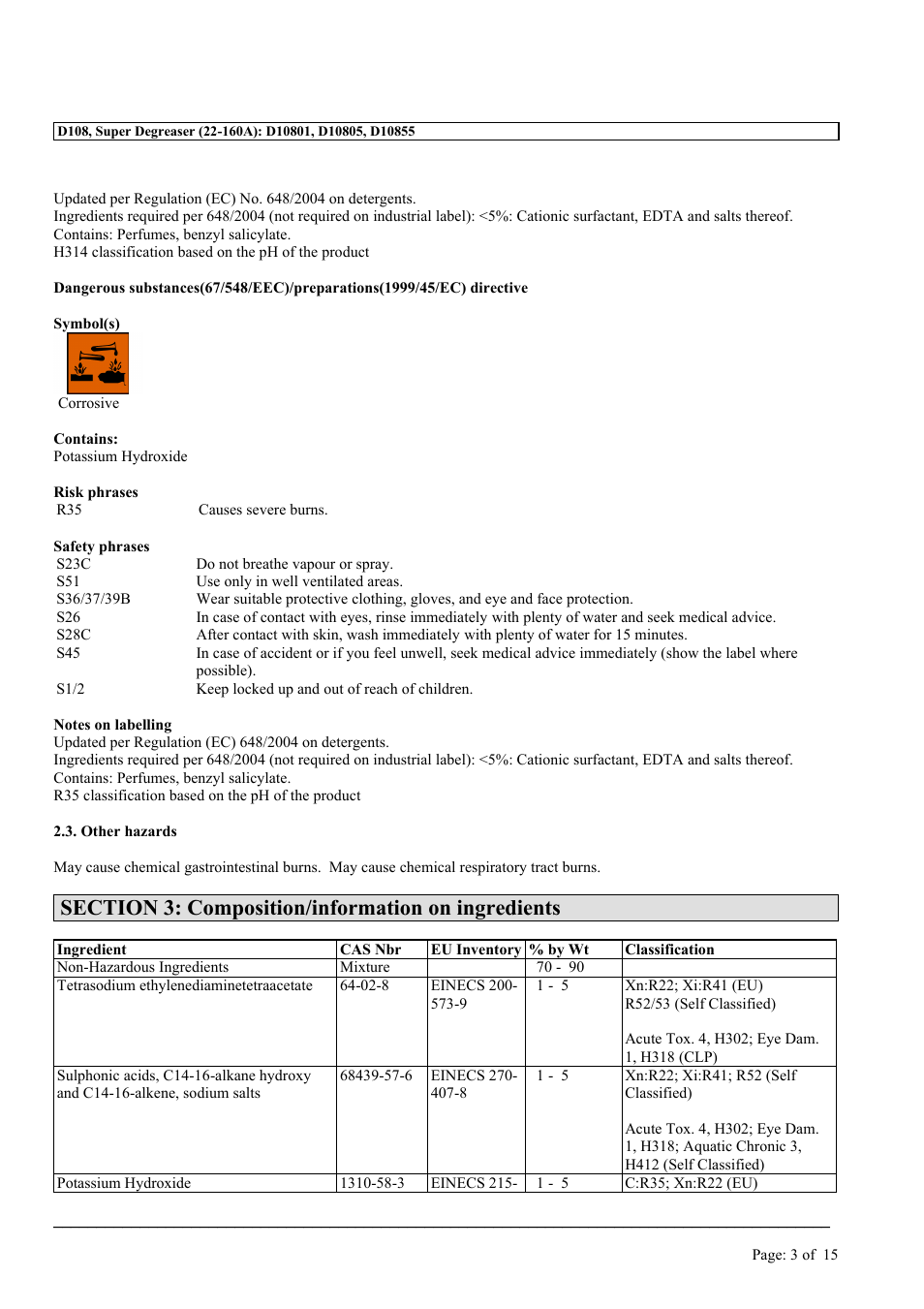 MEGUIAR'S D108 User Manual | Page 3 / 15