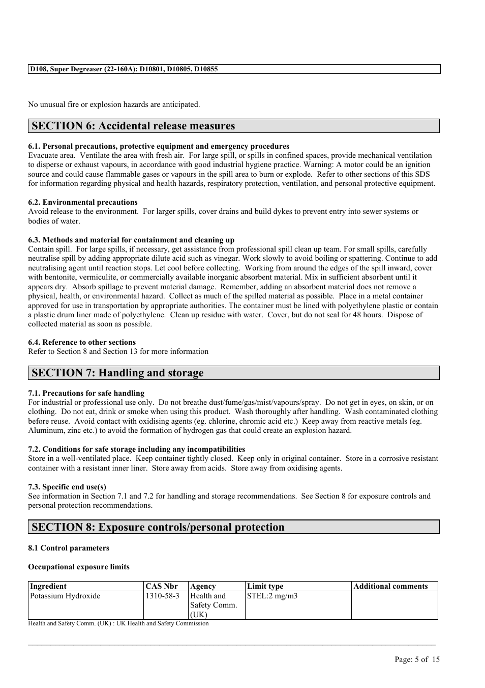 MEGUIAR'S D108 User Manual | Page 5 / 15