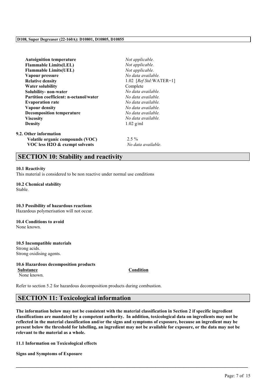MEGUIAR'S D108 User Manual | Page 7 / 15