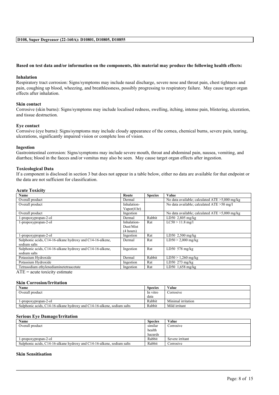 MEGUIAR'S D108 User Manual | Page 8 / 15