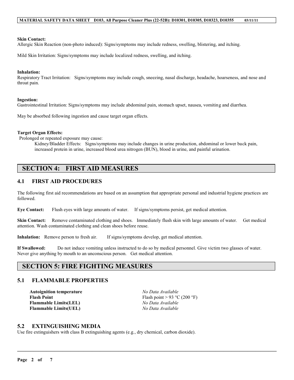 MEGUIAR'S D103 User Manual | Page 2 / 7