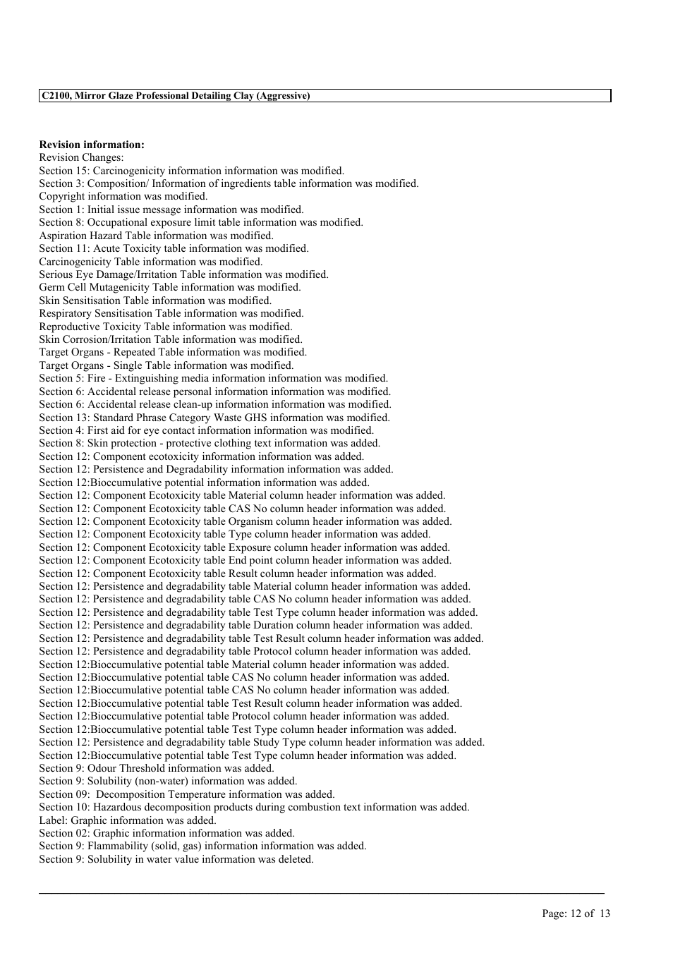 MEGUIAR'S C2100 User Manual | Page 12 / 13