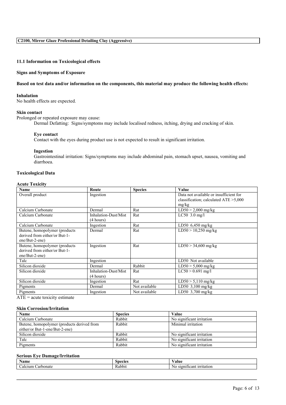 MEGUIAR'S C2100 User Manual | Page 6 / 13