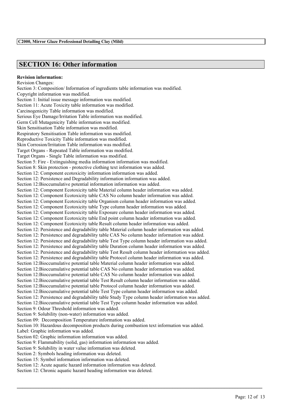 MEGUIAR'S C2000 User Manual | Page 12 / 13
