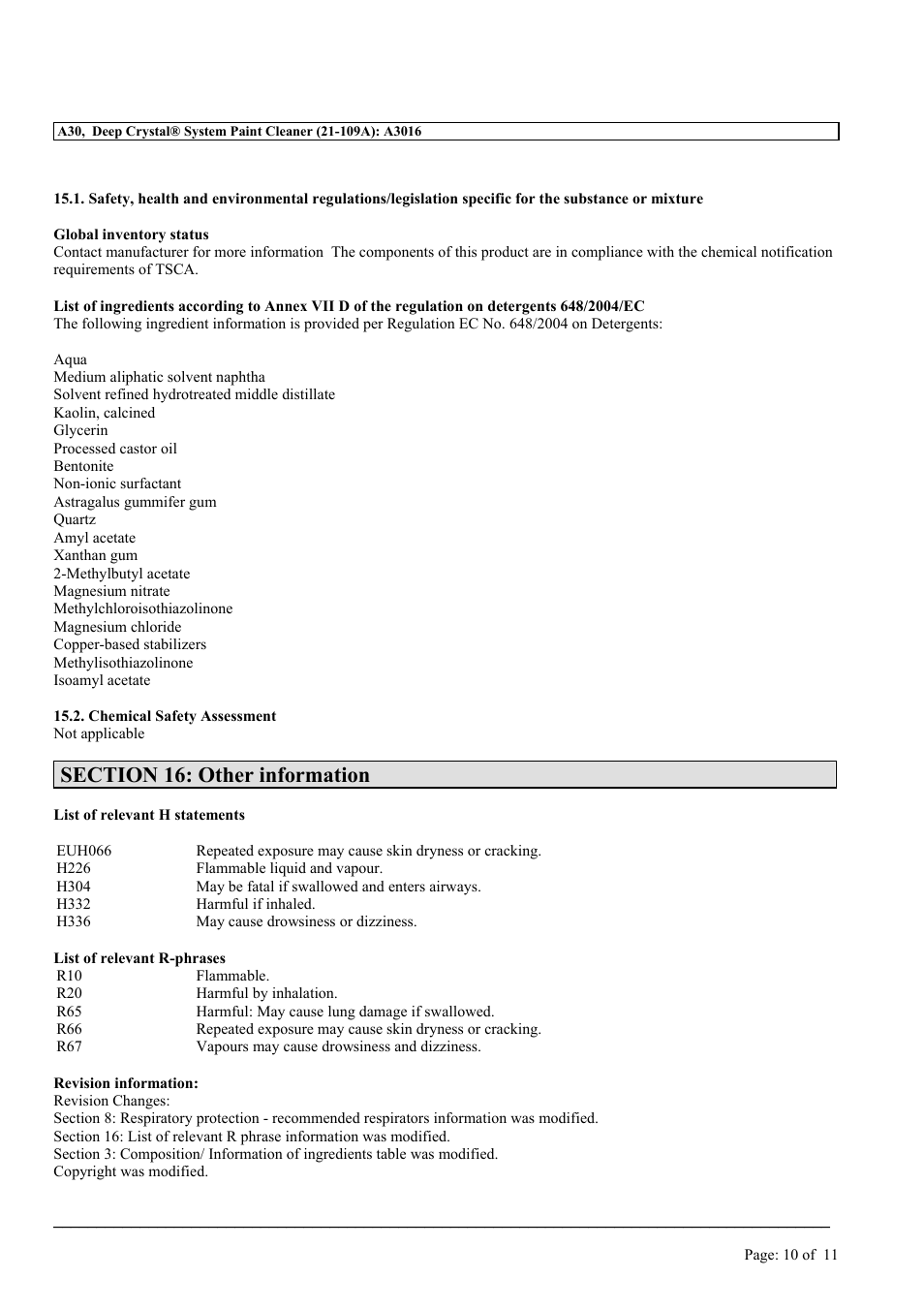 MEGUIAR'S A30 User Manual | Page 10 / 11