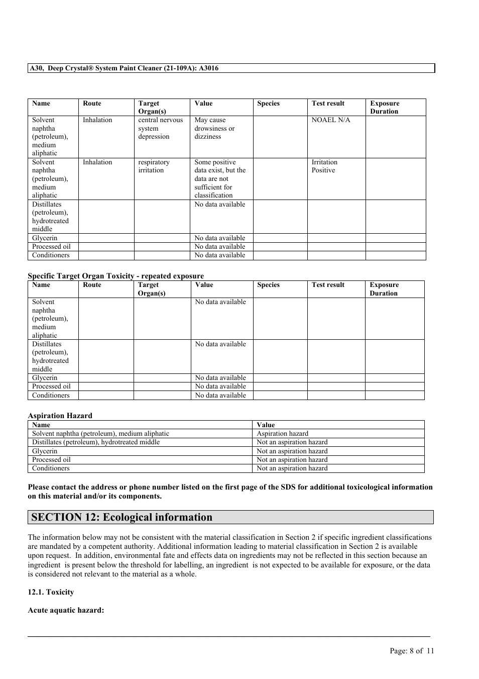 MEGUIAR'S A30 User Manual | Page 8 / 11