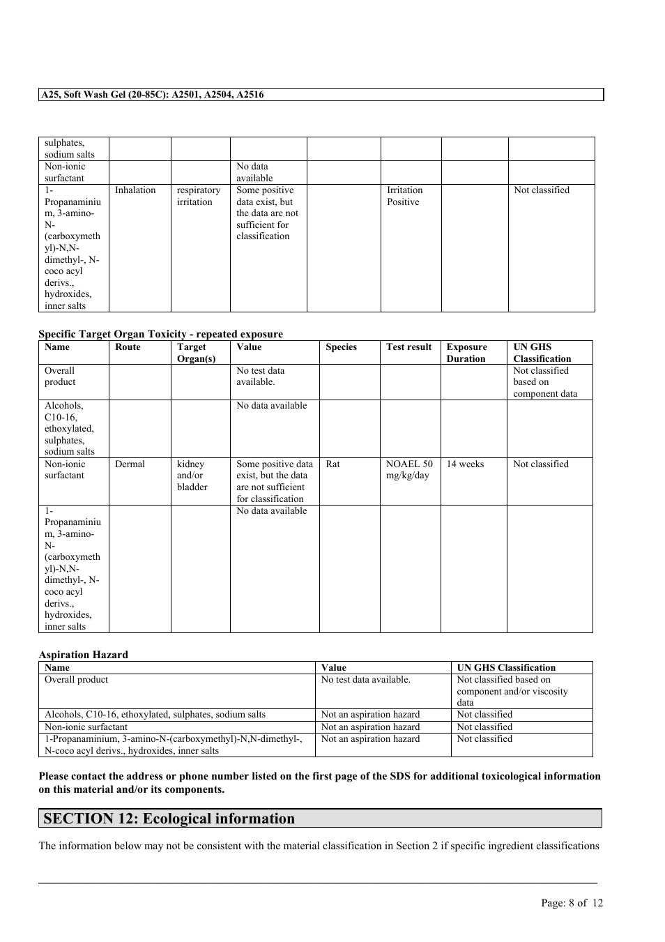 MEGUIAR'S A25 User Manual | Page 8 / 12