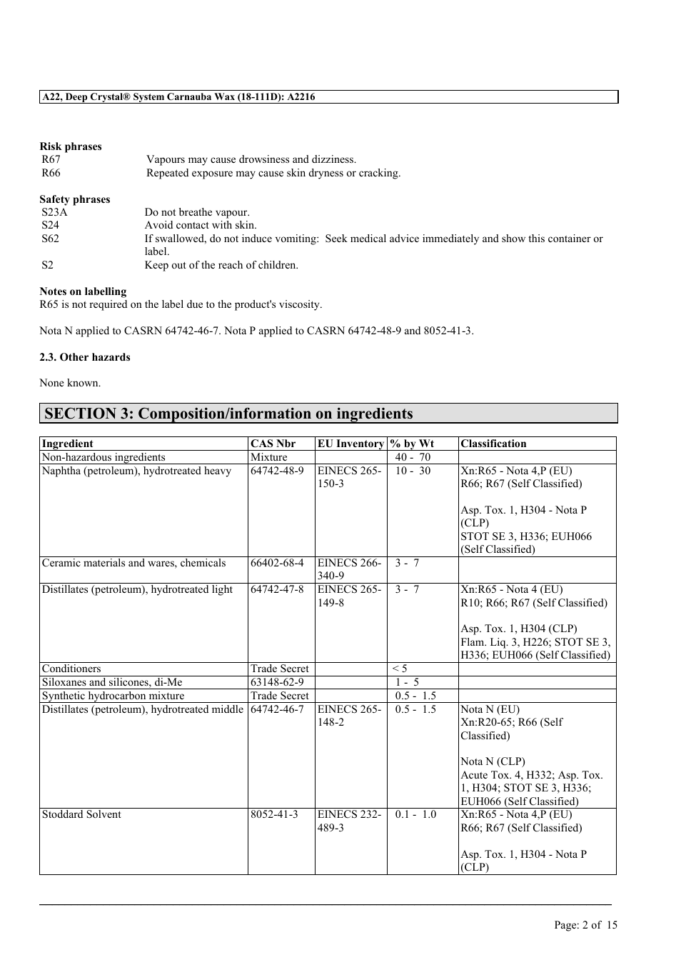 MEGUIAR'S A22 User Manual | Page 2 / 15