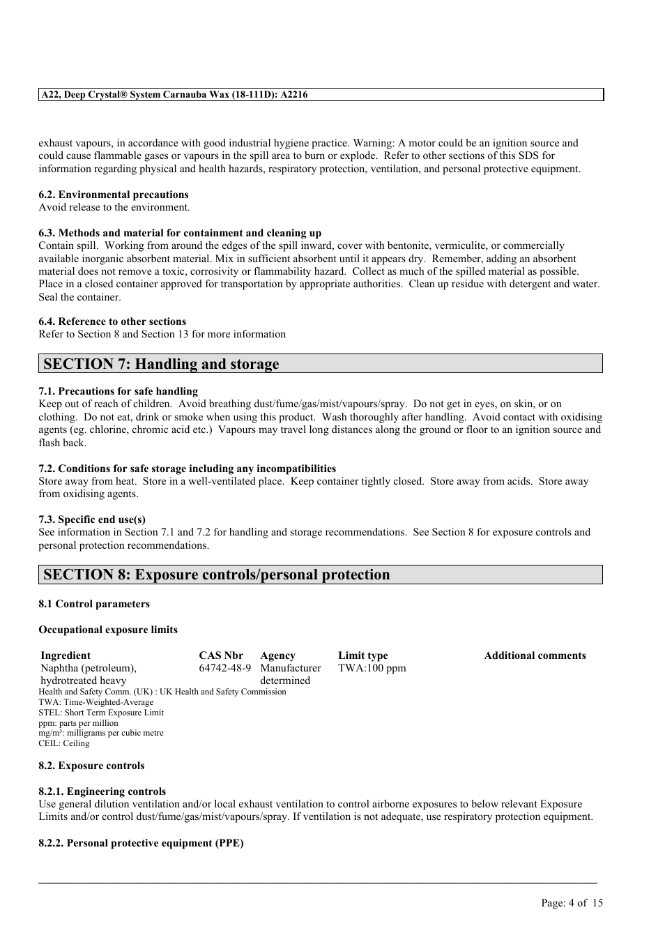 MEGUIAR'S A22 User Manual | Page 4 / 15