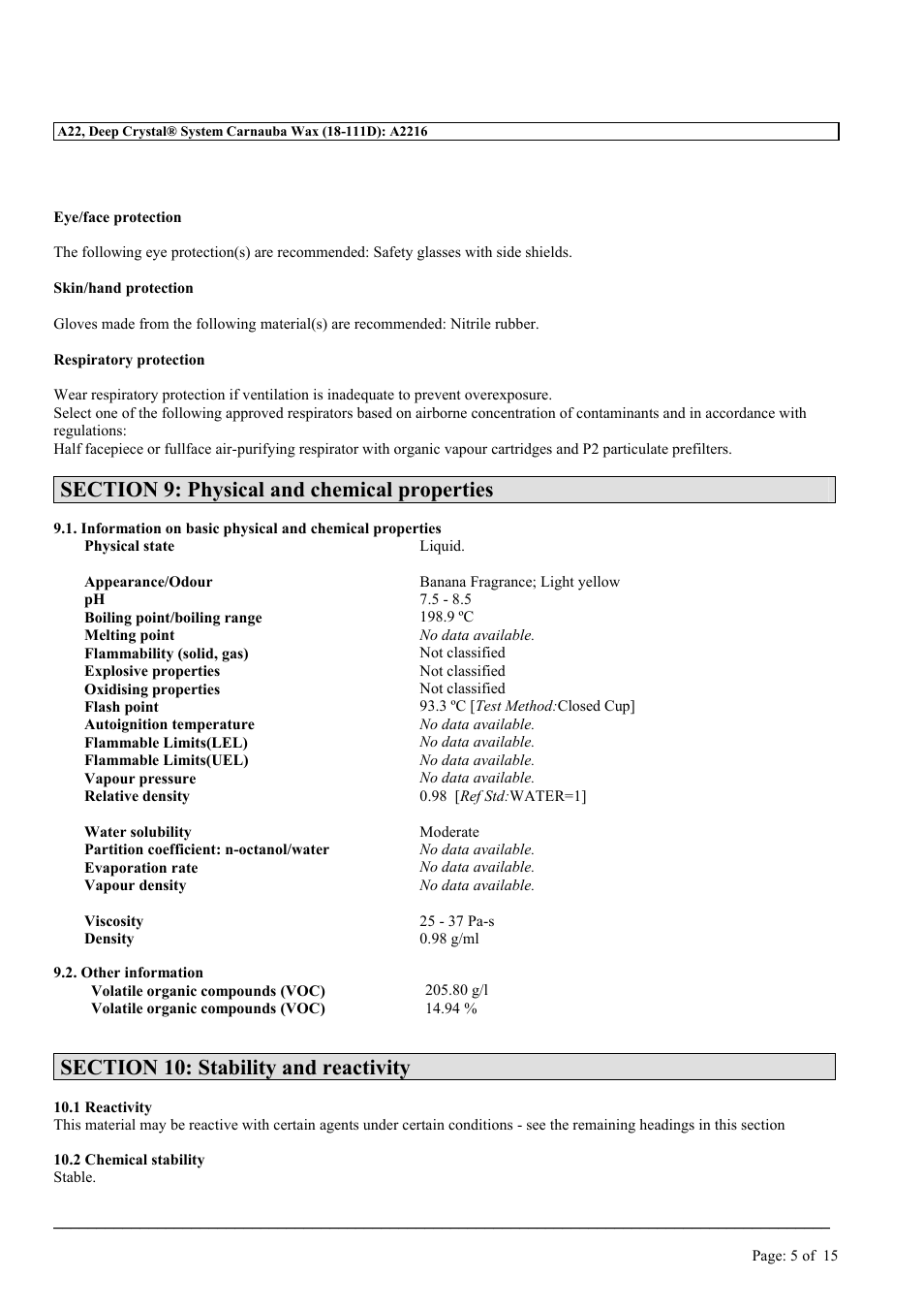 MEGUIAR'S A22 User Manual | Page 5 / 15