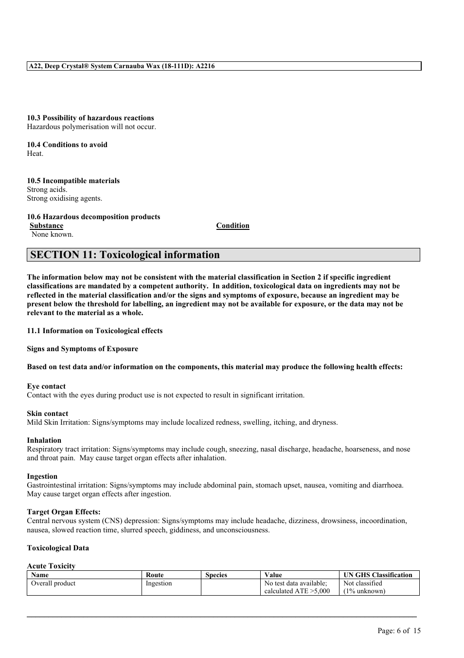 MEGUIAR'S A22 User Manual | Page 6 / 15