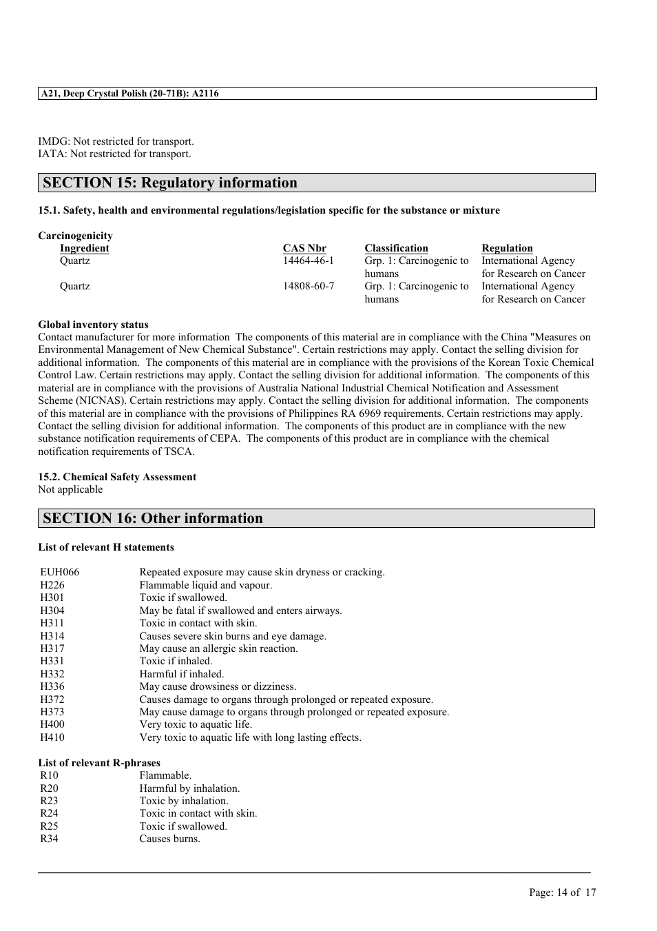 MEGUIAR'S A21 User Manual | Page 14 / 17
