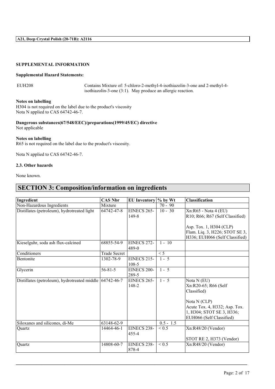 MEGUIAR'S A21 User Manual | Page 2 / 17