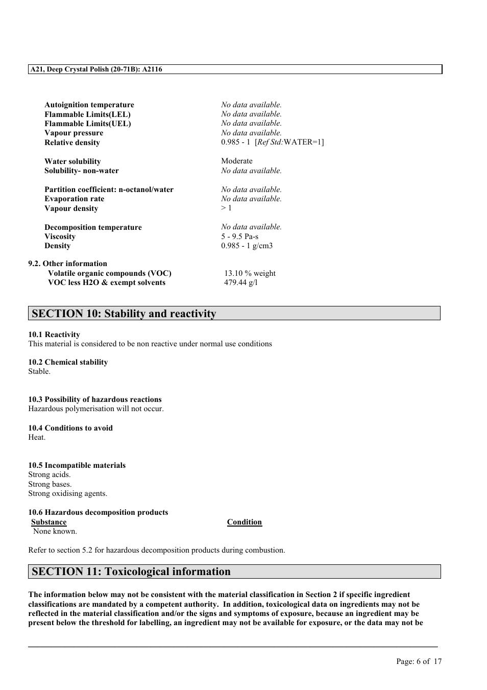 MEGUIAR'S A21 User Manual | Page 6 / 17