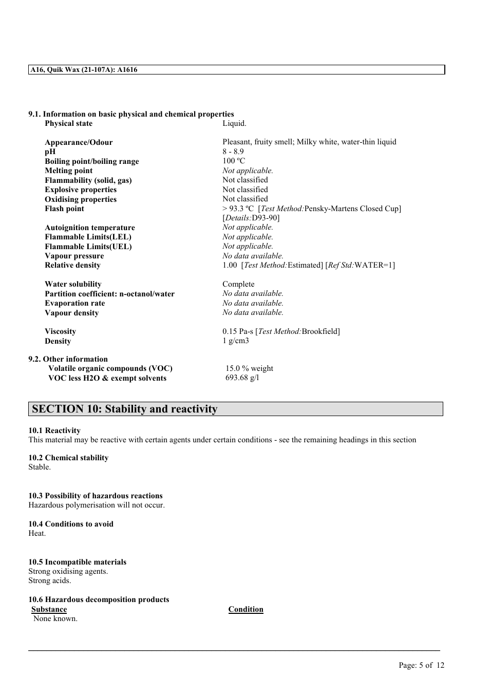 MEGUIAR'S A16 User Manual | Page 5 / 12