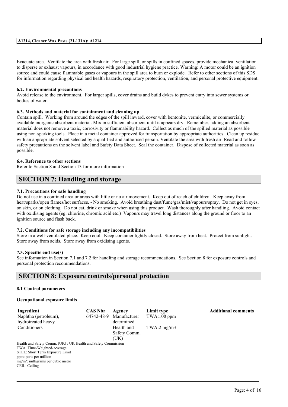 MEGUIAR'S A1214 User Manual | Page 4 / 16