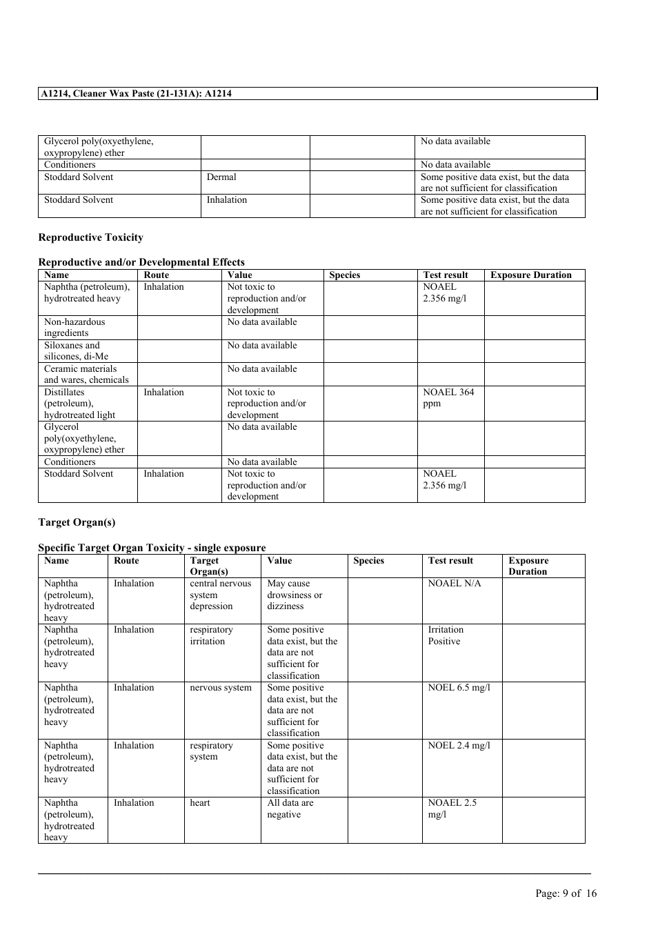 MEGUIAR'S A1214 User Manual | Page 9 / 16