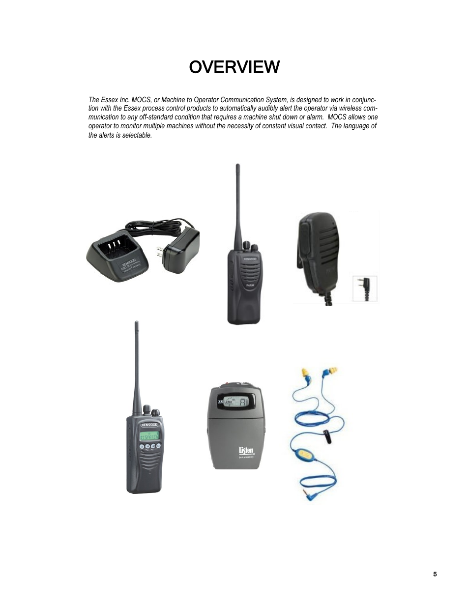 Overview | Essex Machine to Operator User Manual | Page 6 / 13