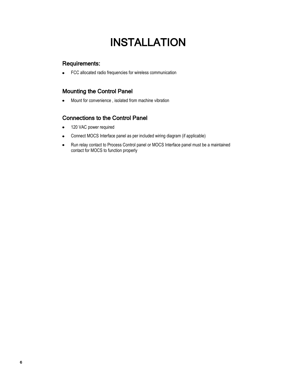 Installation | Essex Machine to Operator User Manual | Page 7 / 13