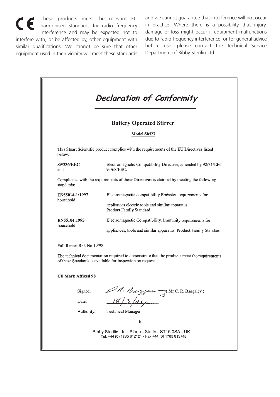 Dynalab SM27 User Manual | Page 27 / 28