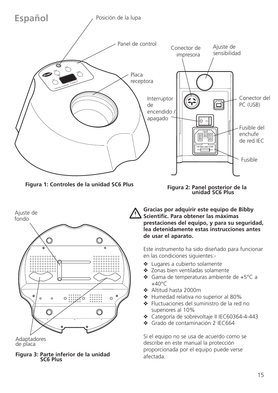 Español | Dynalab SC6/120V/60 User Manual | Page 17 / 28