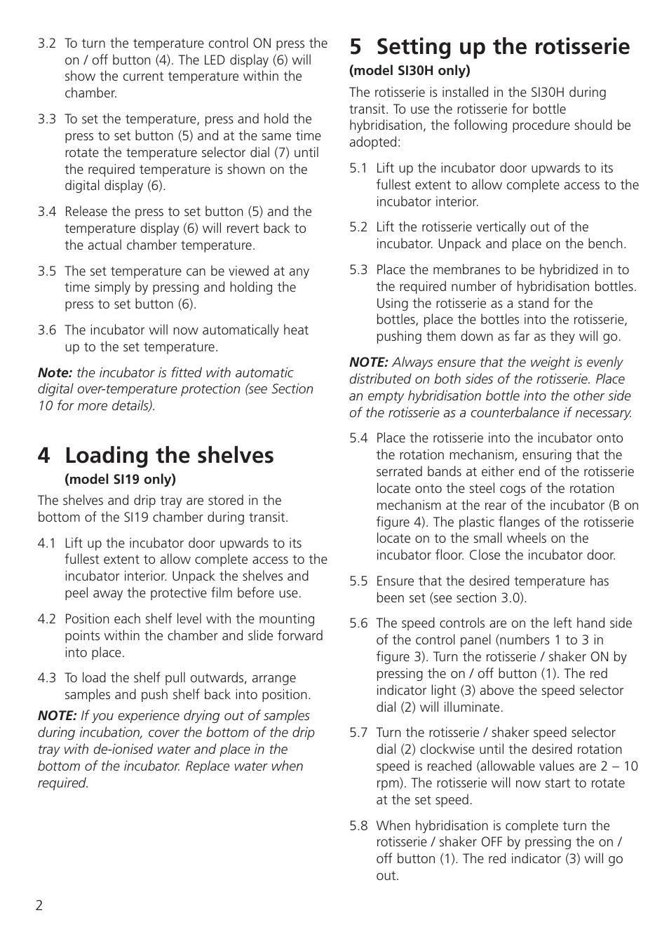 4 loading the shelves, 5 setting up the rotisserie | Dynalab SI19/120V/60 User Manual | Page 4 / 36