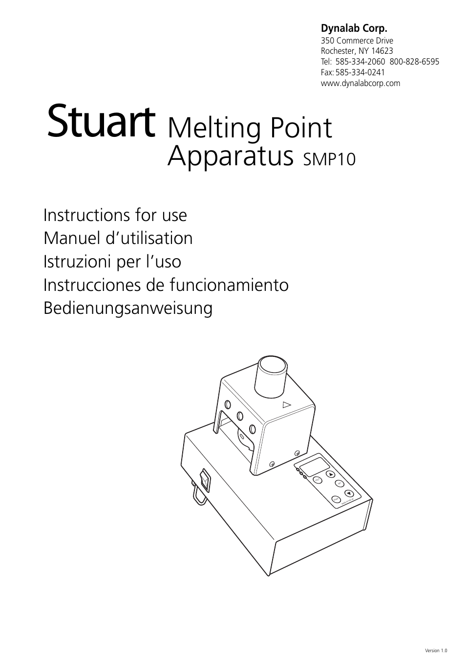 Dynalab SMP10/120V/60 User Manual | 28 pages