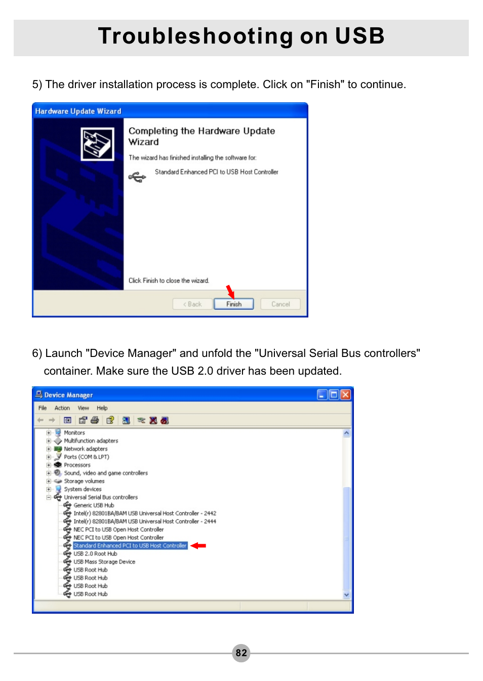 Troubleshooting on usb | AIPTEK Pocket DV4500 User Manual | Page 83 / 86