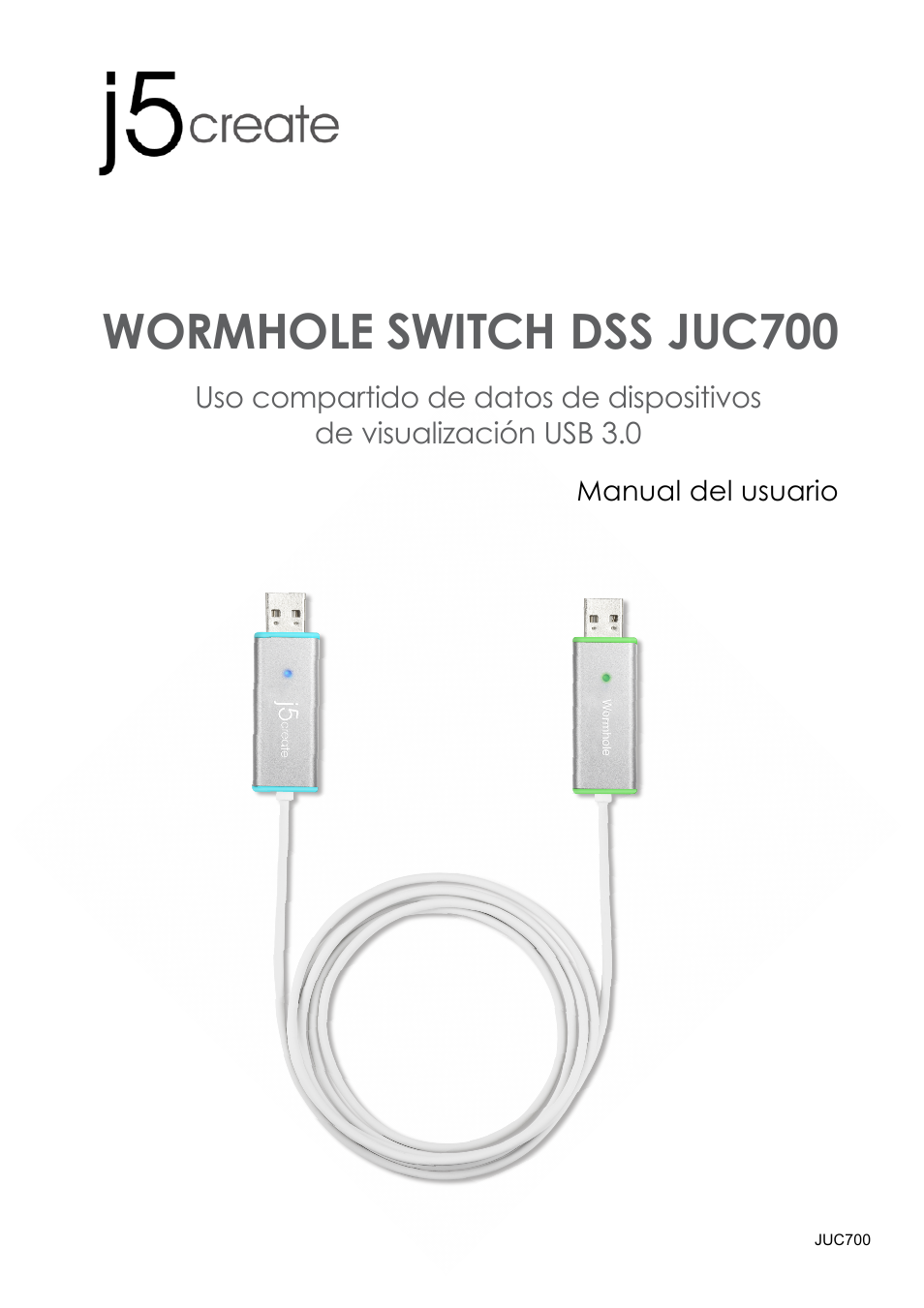 C700manual_20131210_spanish, Manual del usuario, Wormhole switch dss juc700 | j5 create JUC700 USB 3.0 Wormhole Switch DSS - Windows User Manual | Page 106 / 198