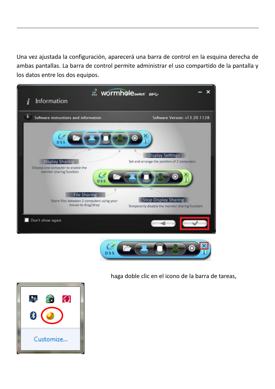 Funciones y forma de uso, Wormhole wormhole juc700 | j5 create JUC700 USB 3.0 Wormhole Switch DSS - Windows User Manual | Page 126 / 198