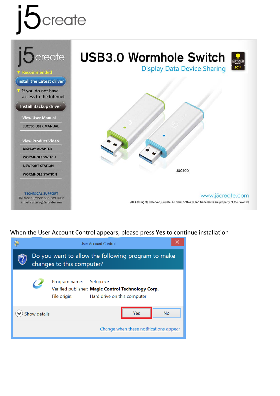 j5 create JUC700 USB 3.0 Wormhole Switch DSS - Windows User Manual | Page 7 / 198