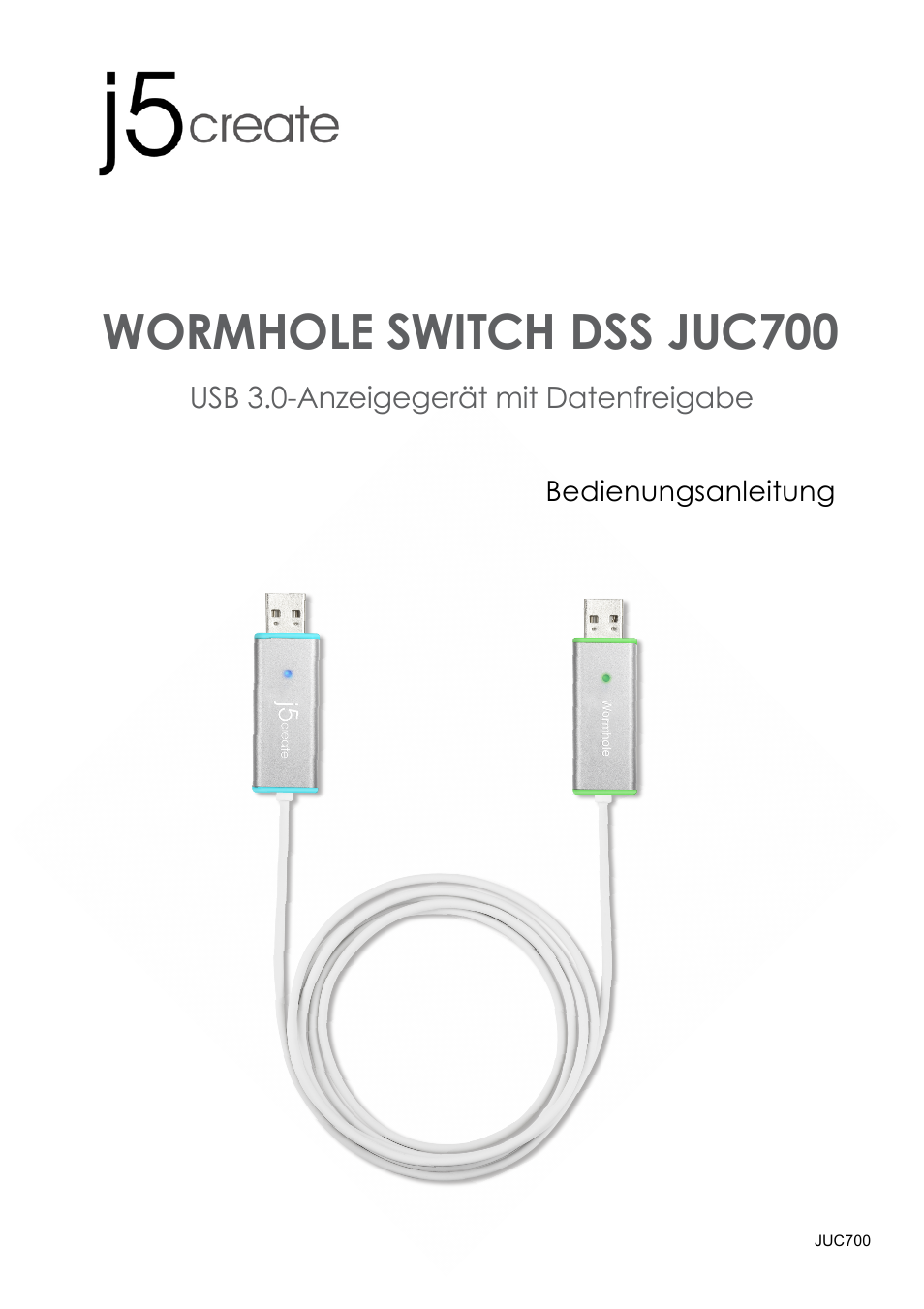 C700manual_20131210_german, Bedienungsanleitung, Wormhole switch dss juc700 | j5 create JUC700 USB 3.0 Wormhole Switch DSS - Windows User Manual | Page 70 / 198