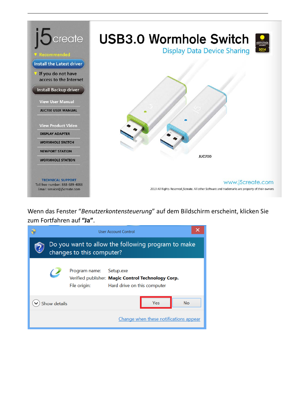 j5 create JUC700 USB 3.0 Wormhole Switch DSS - Windows User Manual | Page 75 / 198