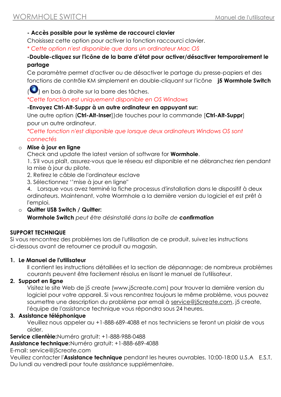 Wormhole switch | j5 create JUC400 Wormhole - Windows & Mac User Manual | Page 20 / 79