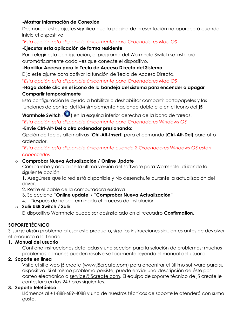 j5 create JUC400 Wormhole - Windows & Mac User Manual | Page 42 / 79