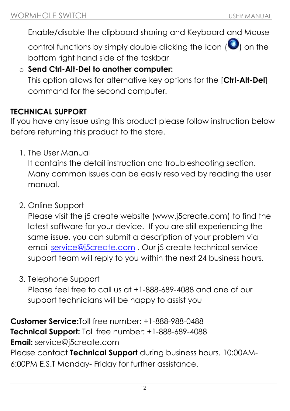 j5 create JUC100 Wormhole - Windows & Android User Manual | Page 12 / 80