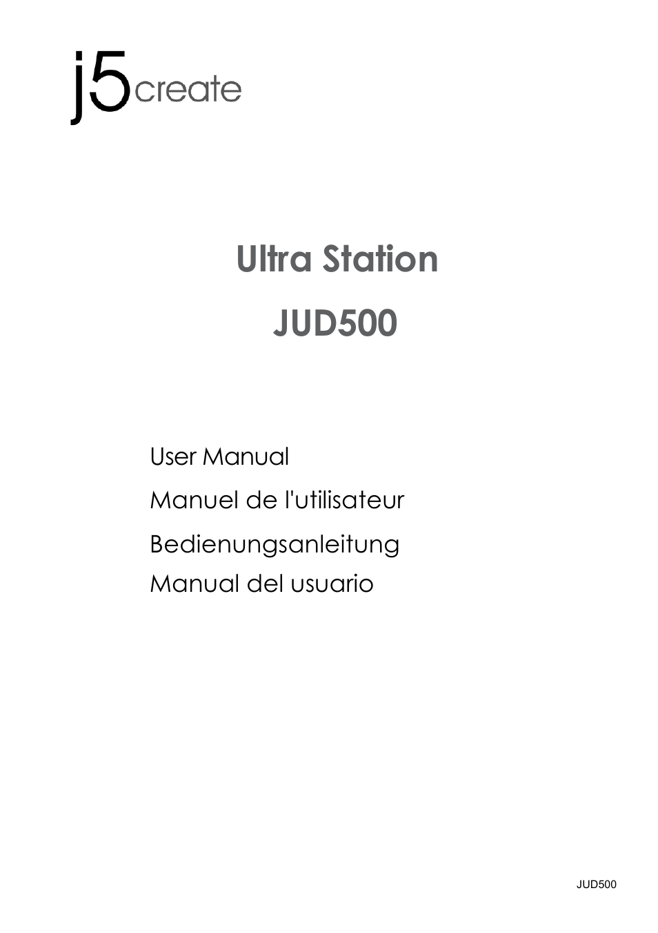 j5 create JUD500 USB 3.0 Ultra Station User Manual | 244 pages