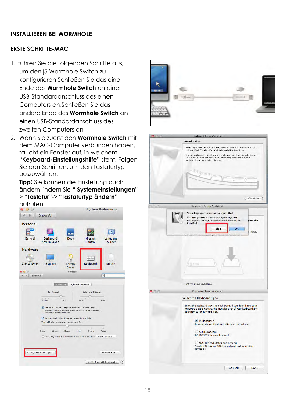 Installieren bei wormhole, Erste schritte-mac | j5 create JUD500 USB 3.0 Ultra Station User Manual | Page 100 / 244