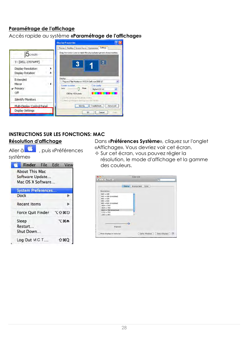 Instructions sur les fonctions: mac | j5 create JUD500 USB 3.0 Ultra Station User Manual | Page 110 / 244