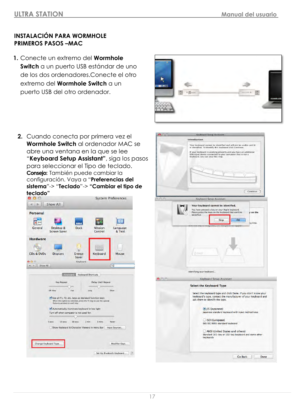 Instalació n para wormhole, Primeros pasos –mac | j5 create JUD500 USB 3.0 Ultra Station User Manual | Page 140 / 244