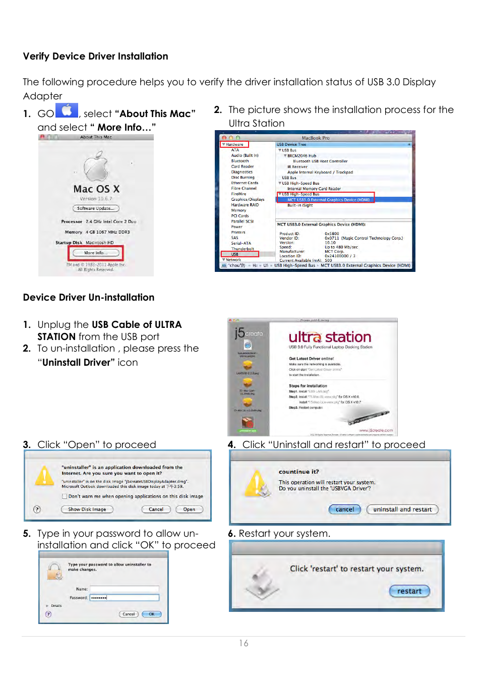 Installation for wormhole | j5 create JUD500 USB 3.0 Ultra Station User Manual | Page 17 / 244